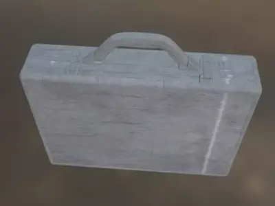Briefcase Low-poly 3D model