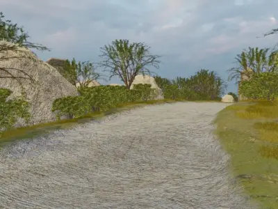 Ancient Ruins On A Mountain Ridge 3D model