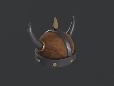 Viking helmet v0001 Free low-poly 3D model