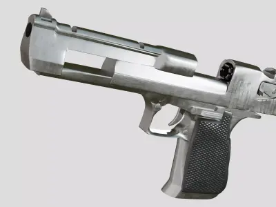 50 Cal Desert Eagle Free 3D Gun Model Free 3D model