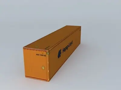 Hapag Lloyd Container 40 Free 3D model