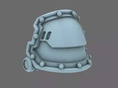 Space Knights V2 Metal Storm Shoulder Pads Type B 3D print model