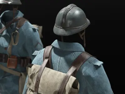 SOLDIER WWI France 3D model