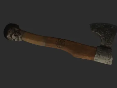 The Axe Free low-poly 3D model