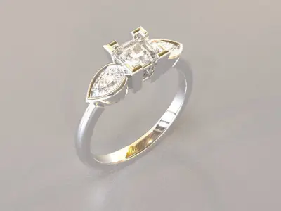 Trinity Elegance Ring Free 3D model