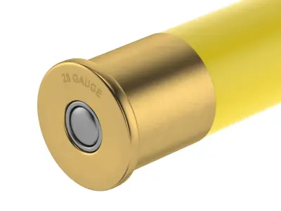  Bullet 28 GAUGE Low-poly 3D model