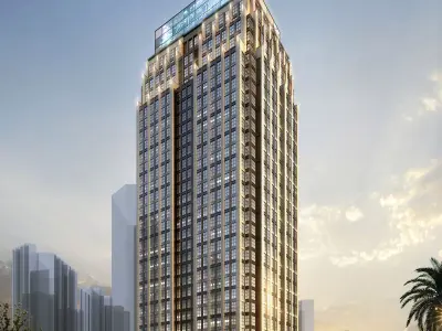3Dmax fashion city commercial square building 169 3D model