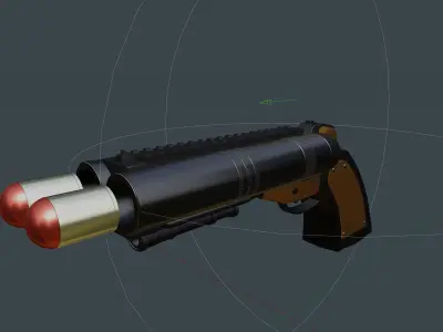 Shotgun pistol 3D model