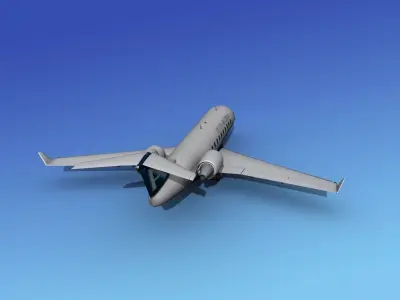 Canadair CRJ200 Atlanta Air Express 3D model