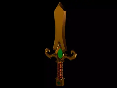 fantasy sword Free 3D model purchase