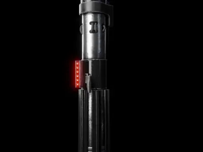 Darth Vaders Lightsaber Low-poly 3D model