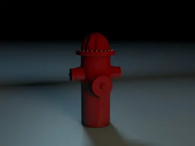 fire hydrant Low-poly 3D model purchase