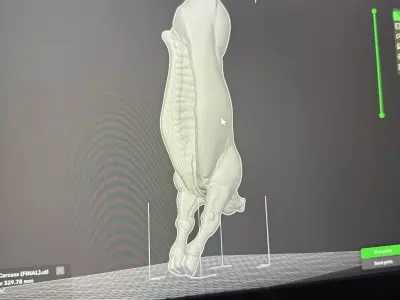 Beef Carcass for Horror Dioramas ex Predator and Leatherface 3D print model