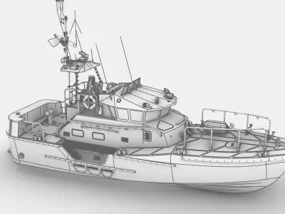 Rescue Boat 3D model by nsd7night