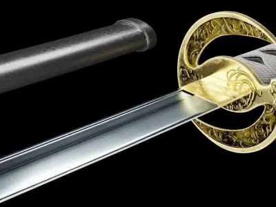 Samurai Sword Free 3D model