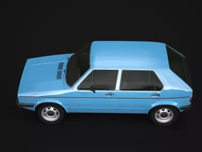 VW Golf I Facelift 3D model