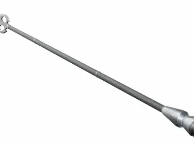 Fantasy spear Low-poly 3D model buy