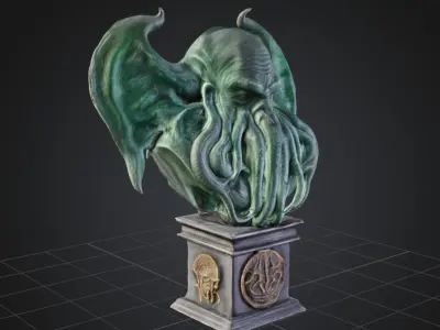 Cuthulu Bust 3D print model