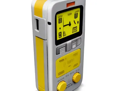 Retro Futuristic Gadget 3D Model Low-poly 3D model