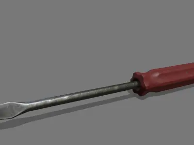 screwdriver Low-poly 3D model 29