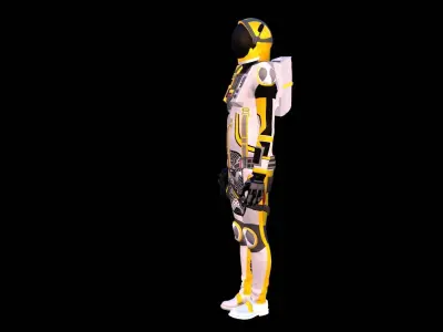 Astronaut Spacesuit Colombia 3D model