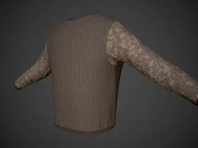 Military Sweater Low-poly 3D model