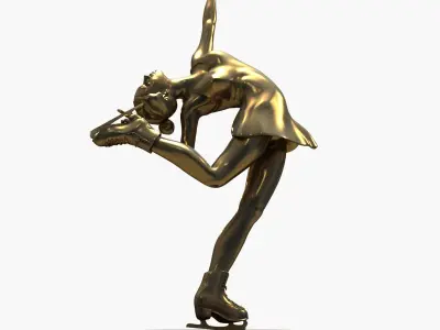  3D Models Figure Skating Statue 3D model