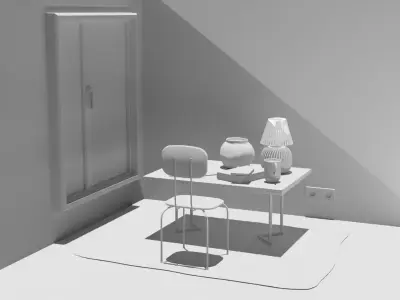 Part of room Free 3D model