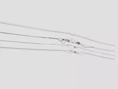 Wires for powerpole 3D model
