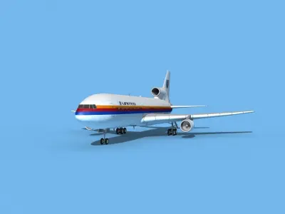 Lockheed L1011 United Airlines 1 3D model