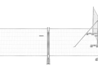 Mobile Fence 3D model