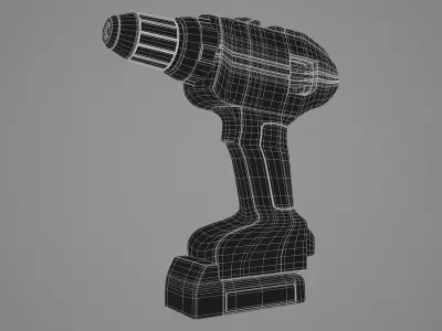 Eletric Screwdriver Green 3D model