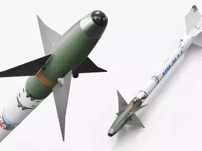 AIM-9 Sidewinder Air to Air Missile 3D model
