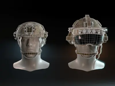 US COMBAT HELMETS ACH-IHPS Low-poly 3D model