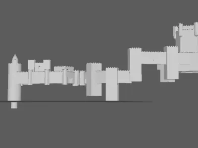 Mountain Fort 3D model