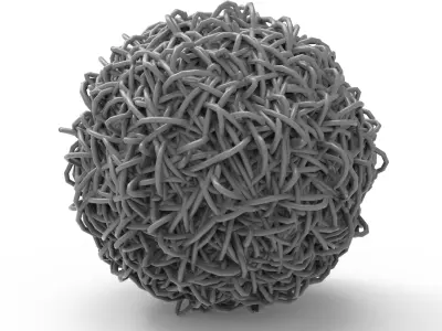 Clump of Wires 3D model