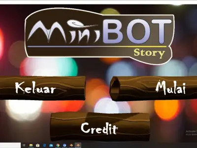 Game MiniBOT Free low-poly 3D model