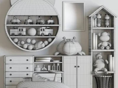 Decor set for kids 06 3D model