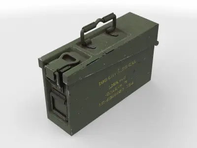 Military crate 12 3D model
