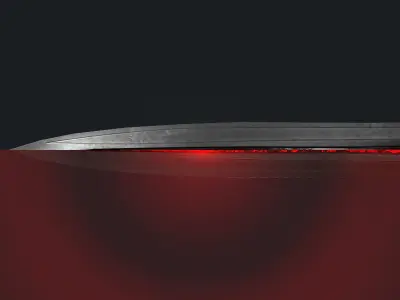 Vampire Sword Low-poly 3D model