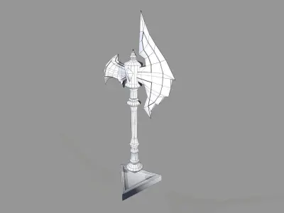 Axe Fantasy Stylized Game  Low-poly 3D model