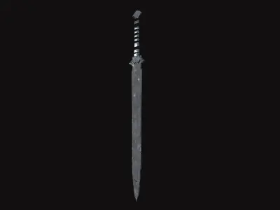 Medieval Sword V03 Low-poly 3D model