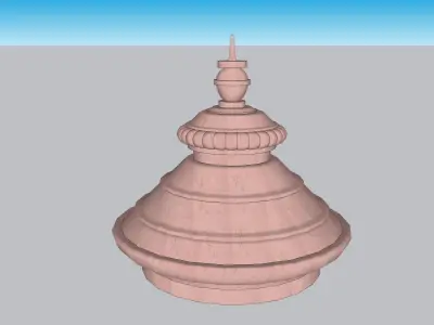 indian temple dome 3D model