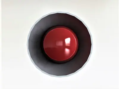 signal light red 3D model
