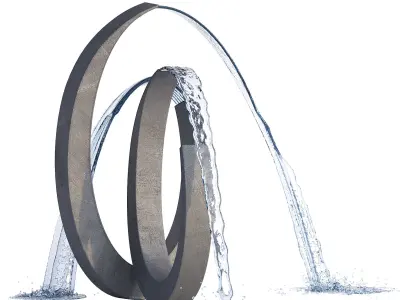3 Fountain Figures 3D model
