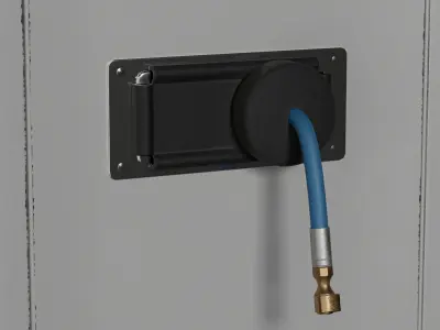 Urban Air Pump Station Game Ready Model Low-poly 3D model