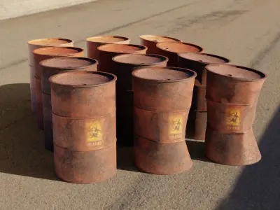 Barrel 3D models Low-poly Low-poly 3D model