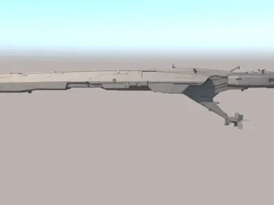 SpaceShip 3D model 9
