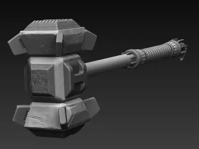 Battle Hammer 3D model buy