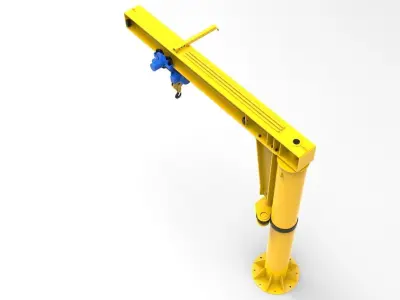 Jib crane Low-poly 3D model purchase